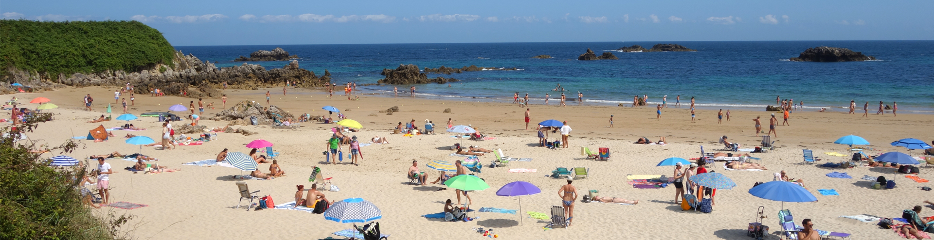 Playas en la costa de Asturias